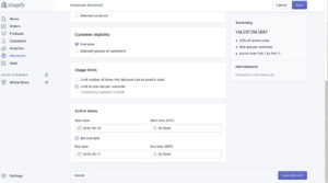 shopify promo code