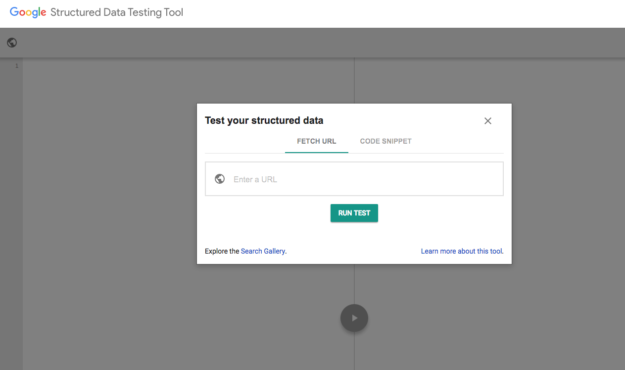 google structured data testing tool