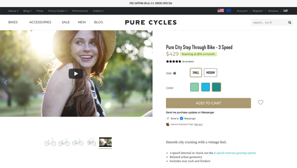 pure cycles bicycles 