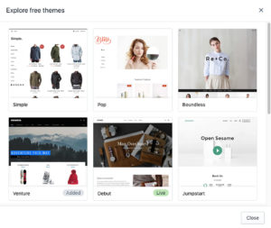 free theme templates shopify