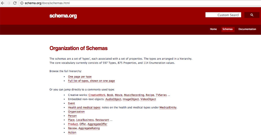 schemas json-ld code