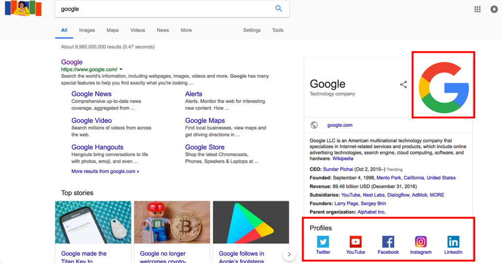 google knowledge graph