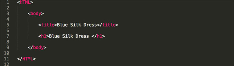 h1 tag in html example