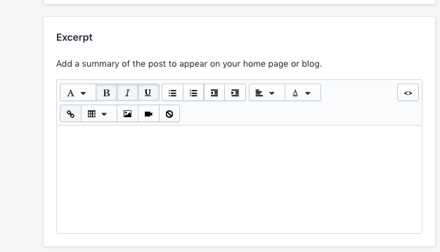 blog excerpt seo shopify