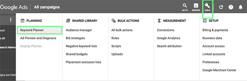 keyword planner adwords how to use