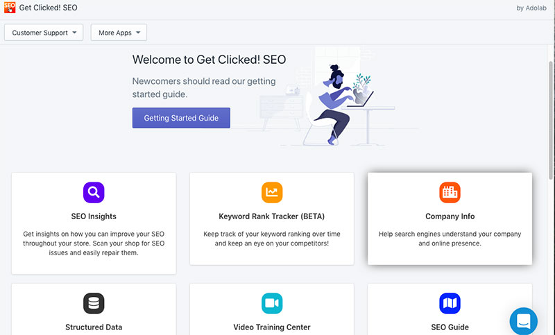 get clicked seo app shopify