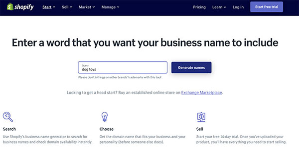 business name free tool